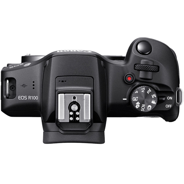 Digital Camera Canon 6052C034AA EOS R100 RF-S 18-45 IS STM, Wi-Fi, Bluetooth, Black