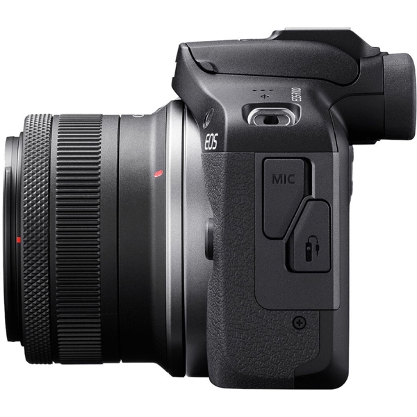 Digital Camera Canon 6052C034AA EOS R100 RF-S 18-45 IS STM, Wi-Fi, Bluetooth, Black