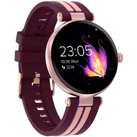 Smart Watch Canyon CNS-SW61BR Semifreddo SW-61, 1.19", Bluetooth, Red/Gold