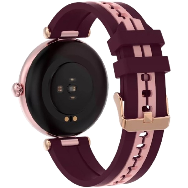 Smart Watch Canyon CNS-SW61BR Semifreddo SW-61, 1.19", Bluetooth, Red/Gold