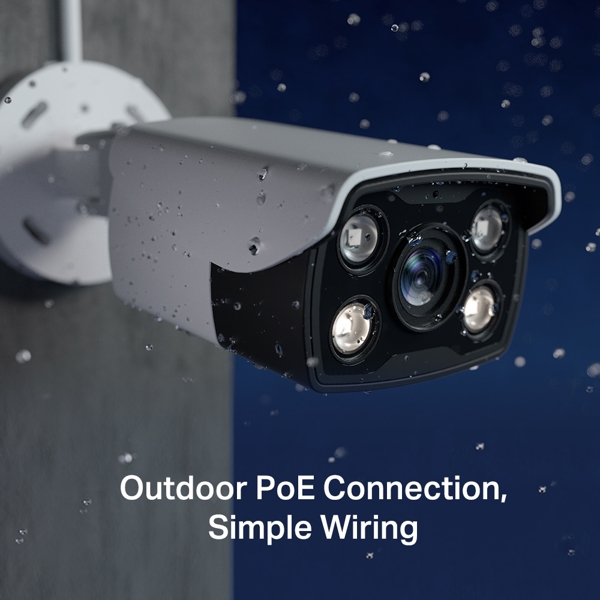ვიდეო სათვალთვალო კამერა TP-Link VIGI C330(6mm), 3MP, Full-Color Bullet Network Camera, White