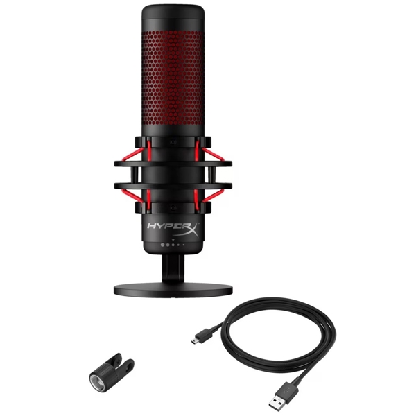მიკროფონი HyperX 9A273AA QuadCast 2 S, Microphone, USB, 3.5mm, Black