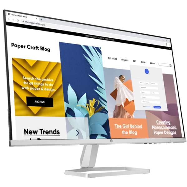 მონიტორი HP 94F44E9 Series 5, 27", Monitor, FHD, IPS, HDMI, VGA, Silver