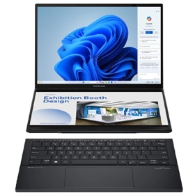 ნოუთბუქი Asus 90NB14X1-M00340 Zenbook Duo OLED, 14", Ultra 7-255H, 16GB, 1TB SSD, Integrated, W11H, Grey