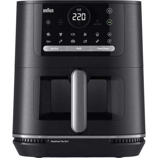აეროგრილი Braun HF5073IBK MultiFry 5, 2000W, 6L, Air Fryer, Black