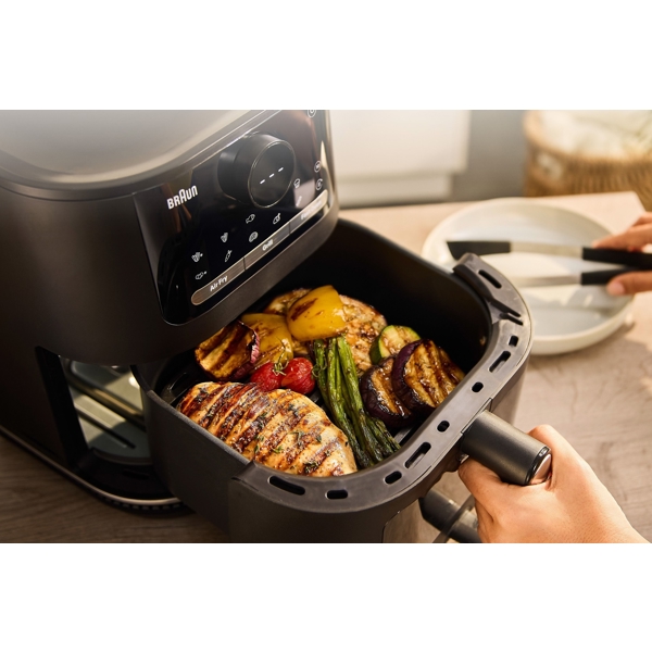 აეროგრილი Braun HF5073IBK MultiFry 5, 2000W, 6L, Air Fryer, Black
