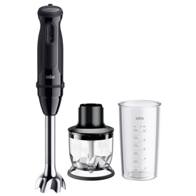 ხელის ბლენდერი Braun MQ30201MBK MultiQuick 3, 900W, 600ML, Hand Blender, Black
