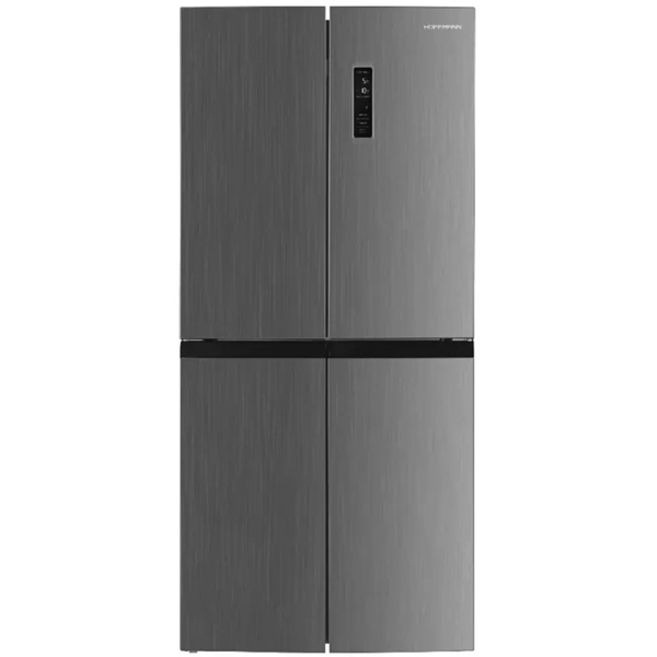 Refrigerator Hoffmann NFFD-180IX, 401L, A+, No Frost, Grey
