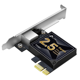 2.5 Gigabit PCIe Network Adapter TP-LINK TX201, Black