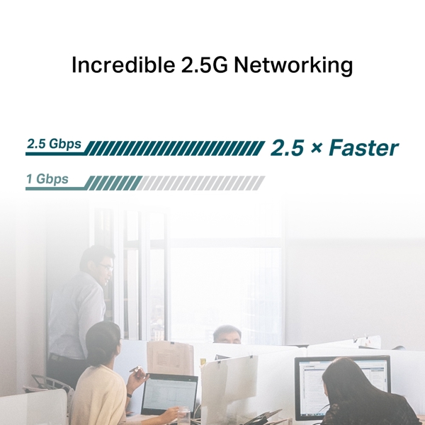 2.5 Gigabit PCIe Network Adapter TP-LINK TX201, Black