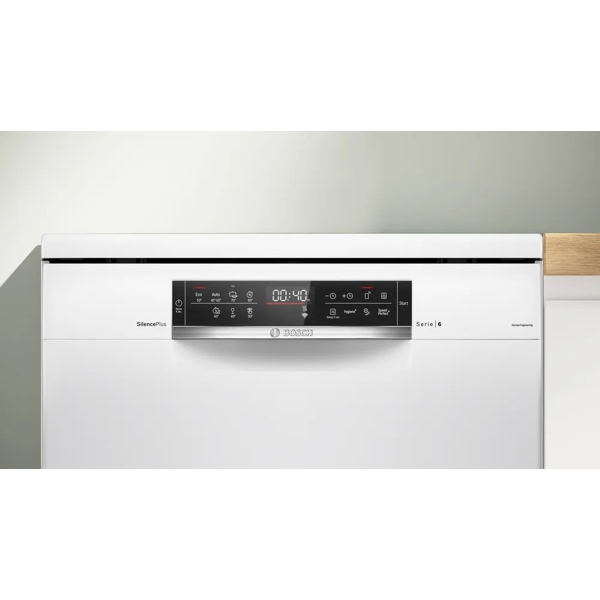 ჭურჭლის სარეცხი მანქანა Bosch SMS6EMW65Q Serie 6, Dishwasher, White