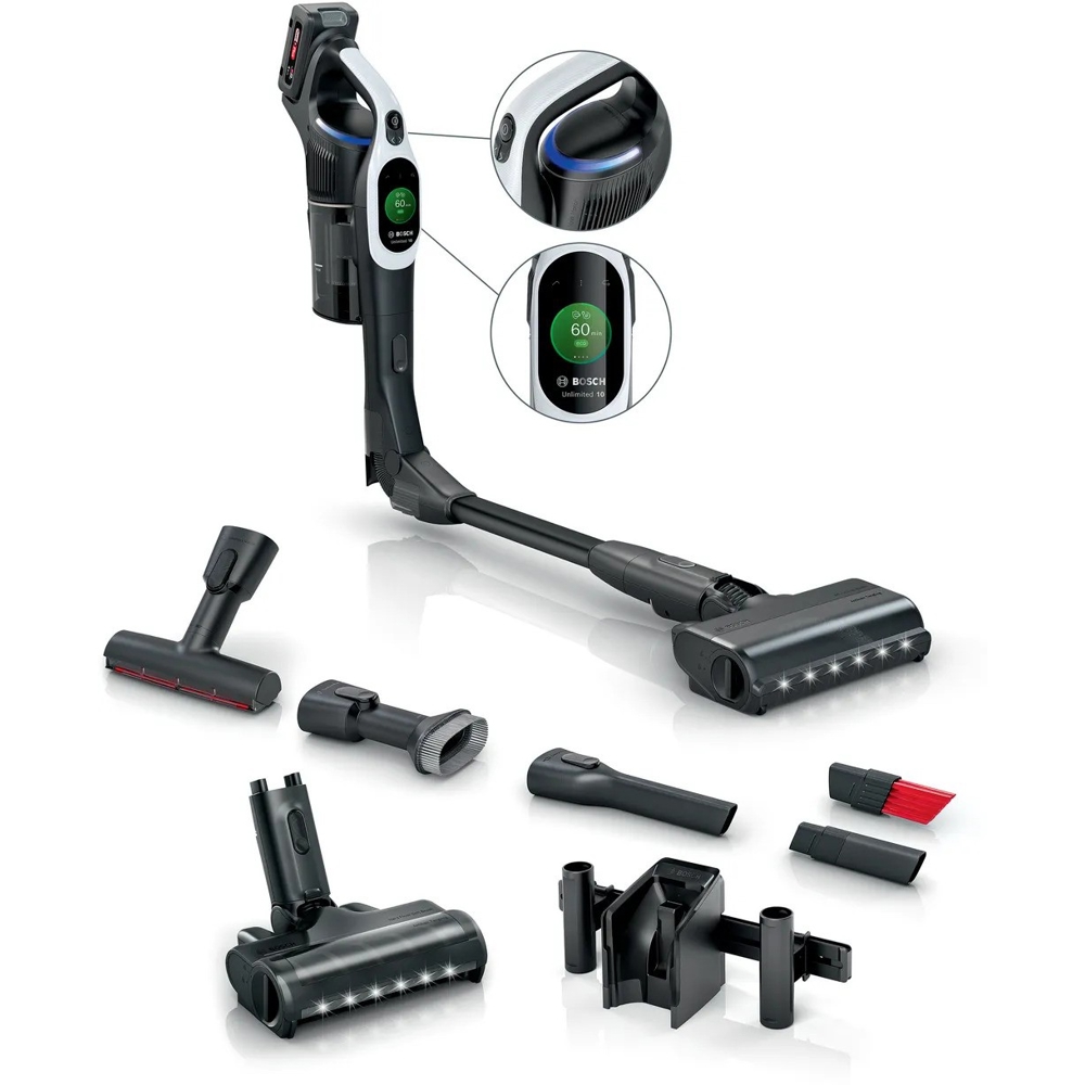 მტვერსასრუტი Bosch BCS1041WAC Unlimited 10, 0.4L, Vacuum Cleaner, Black