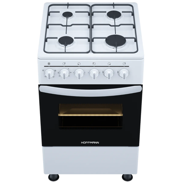 გაზქურა Hoffmann FF5401GAZW, 4 Gas, Gas Cooker, White