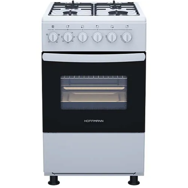 გაზქურა Hoffmann FF5401GAZW, 4 Gas, Gas Cooker, White