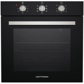 ჩასაშენებელი ელექტრო ღუმელი HOffmann Nero-111, 3000W, 65L, Built-In Electric Oven, Black