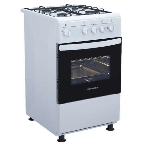 გაზქურა Hoffmann HG450W, 4 Gas, Gas Cooker, White