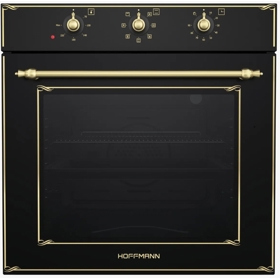 ჩასაშენებელი ელექტრო ღუმელი HOffmann RUSTICAL B-111, 3000W, 65L, Built-In Electric Oven, Black