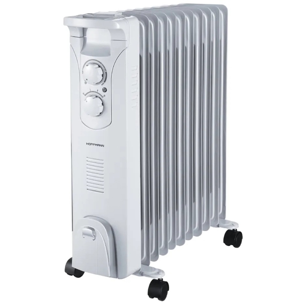 ზეთის რადიატორი HOffmann OH9111, 2500W, Oil Radiator, White
