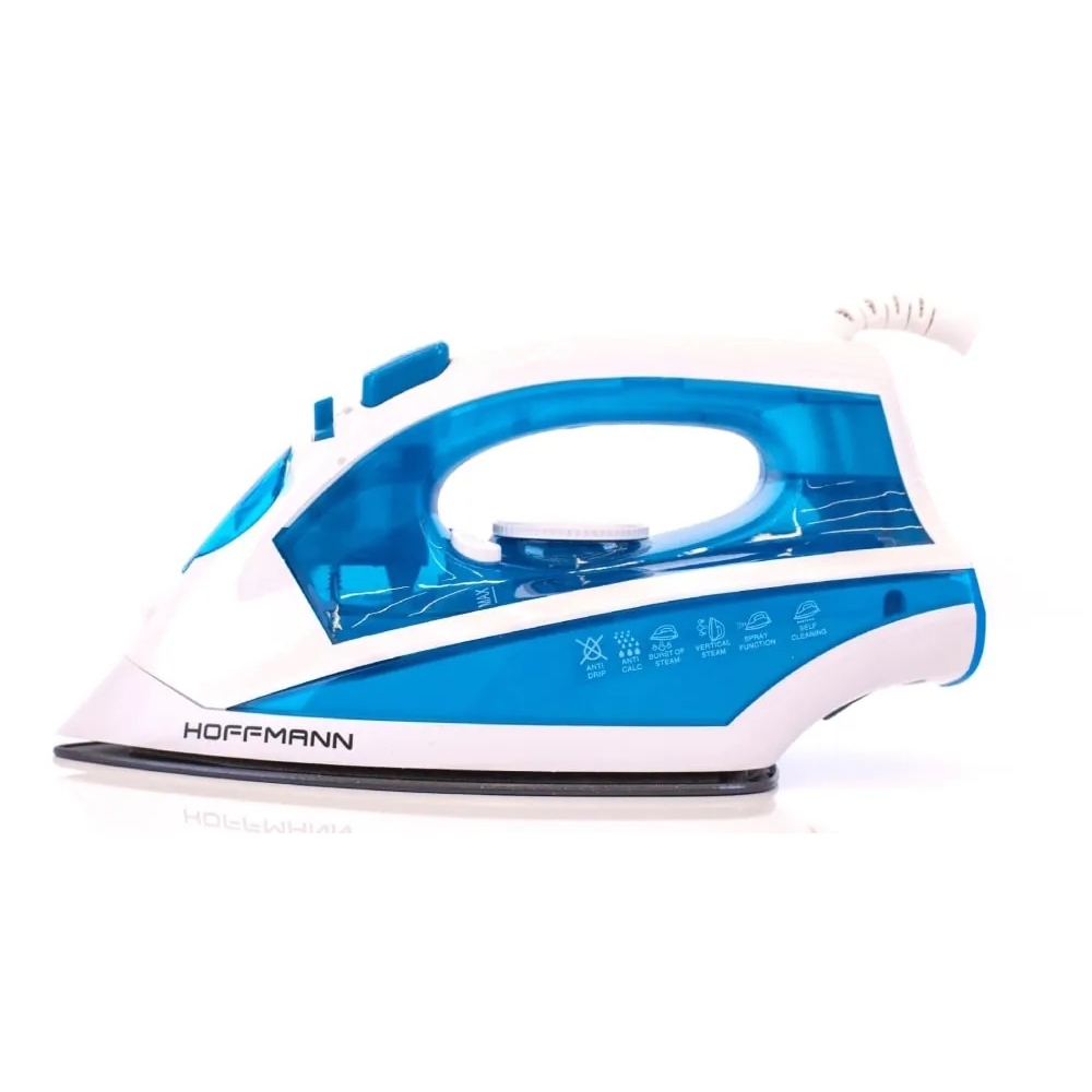 Steam Iron Hoffmann SI2000, 2000W, 0.25L, White/Blue