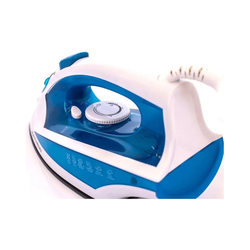 ორთქლის უთო Hoffmann SI2000, 2000W, 0.25L, Steam Iron, White/Blue