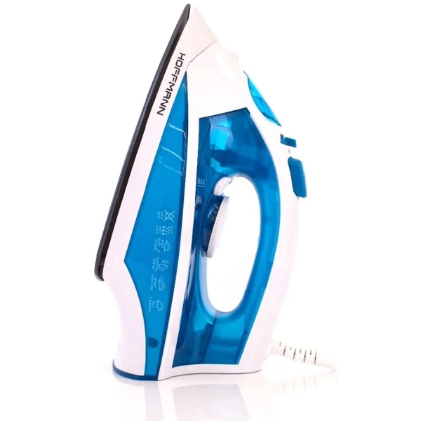 ორთქლის უთო Hoffmann SI2000, 2000W, 250ML, Steam Iron, White/Blue