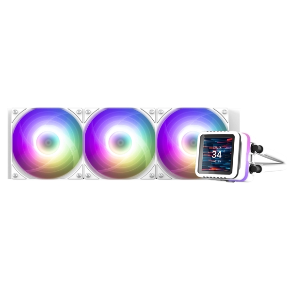 თხევადი გაგრილება Zalman ALPHA2 DS A36, ARGB, 120mm, 2000RPM, Liquid Cooling, White