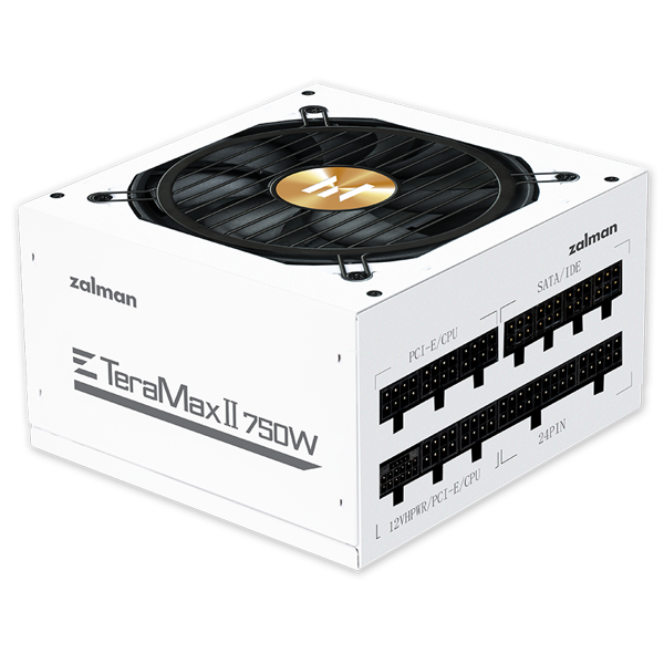 კვების ბლოკი Zalman ZM750-TMX2 WH TeraMax II, 750W, 80 Plus Gold, Power Supply, White