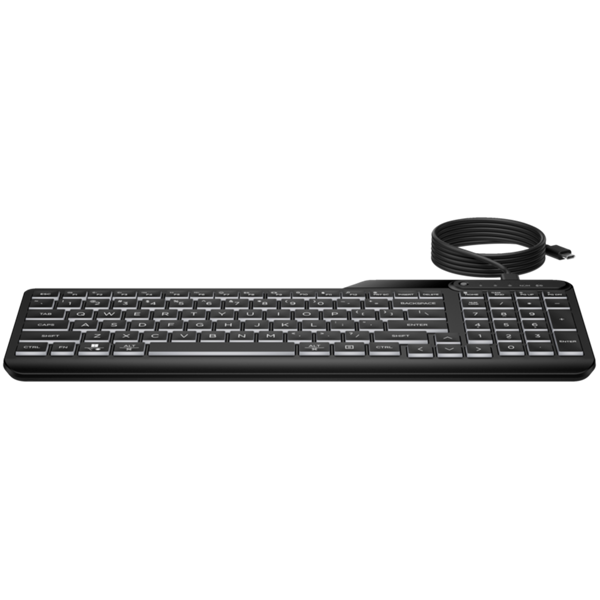 კლავიატურა HP 7N7C1AA 405, Wired, USB-C, Keyboard, Black