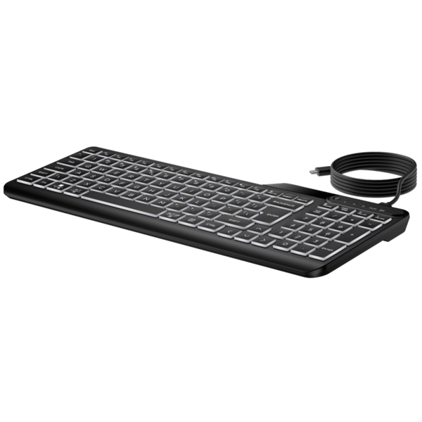 კლავიატურა HP 7N7C1AA 405, Wired, USB-C, Keyboard, Black