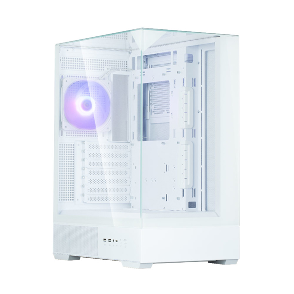 Computer Case Zalman P40 Prism, MidT, ATX, mATX, Mini-ITX, USB Type-C, USB, HD Audio, White