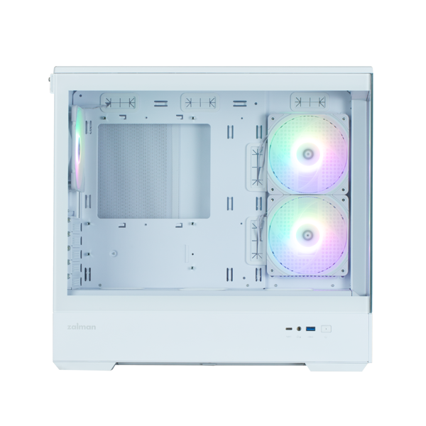 ქეისი Zalman P30 V2, Computer Case, MiniATXT, mATX, Mini-ITX, USB, Type-C, Mic/Headphone Jack, White
