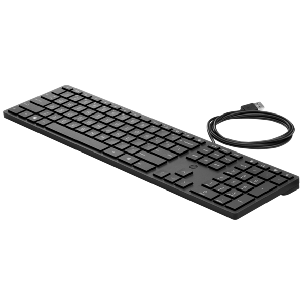 კლავიატურა HP 9SR37AA 320K, Wired, USB, Keyboard, Black