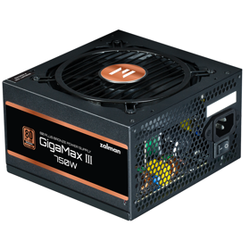 Power Supply Zalman ZM750-GV3 GigaMax III Bronze, 750W, 80 Plus Bronze, Black