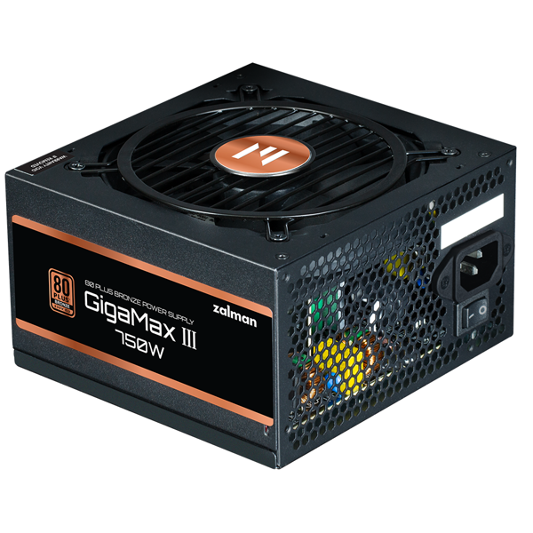 Power Supply Zalman ZM750-GV3 GigaMax III Bronze, 750W, 80 Plus Bronze, Black
