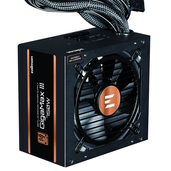 Power Supply Zalman ZM750-GV3 GigaMax III Bronze, 750W, 80 Plus Bronze, Black