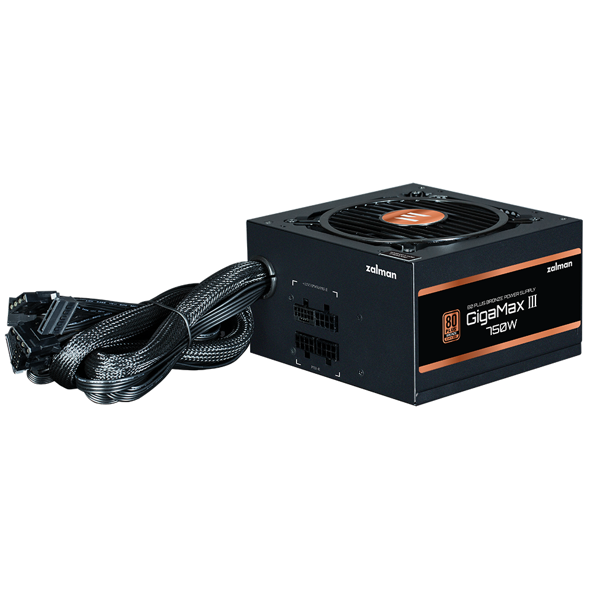 Power Supply Zalman ZM750-GV3 GigaMax III Bronze, 750W, 80 Plus Bronze, Black