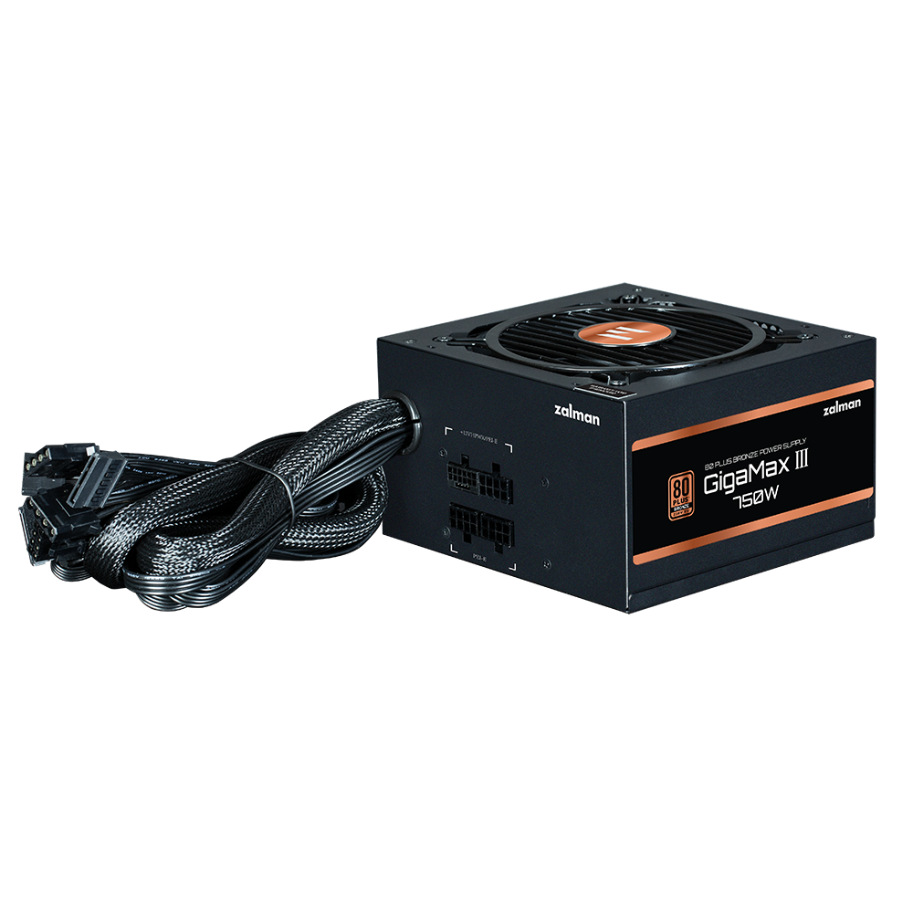 Power Supply Zalman ZM750-GV3 GigaMax III Bronze, 750W, 80 Plus Bronze, Black