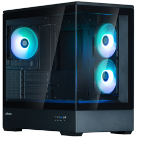 Computer Case Zalman P30 V2, MiniATXT, mATX, Mini-ITX, USB, Type-C, Mic/Headphone Jack, Black