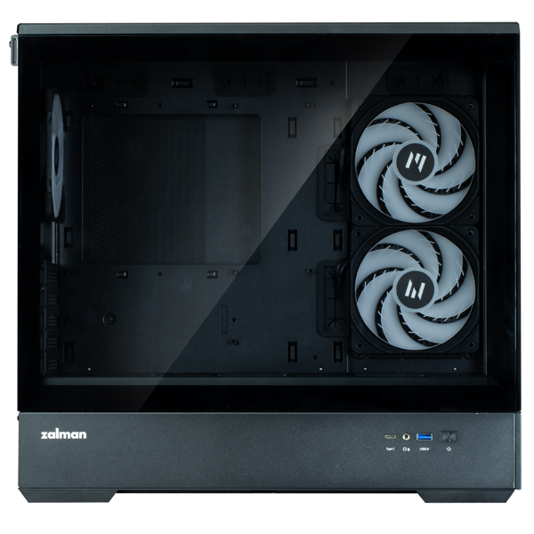 Computer Case Zalman P30 V2, MiniATXT, mATX, Mini-ITX, USB, Type-C, Mic/Headphone Jack, Black
