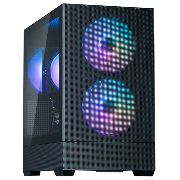 ქეისი Zalman P30 AIR, Computer Case, MiniT, mATX, Mini-ITX, USB, Type-C, Mic/Headphone Jack, Black