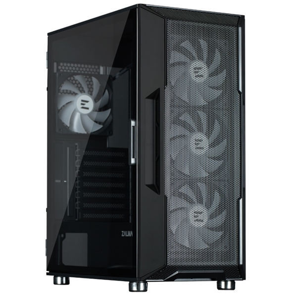 ქეისი Zalman i3 NEO ARGB, Computer Case, ATXMidT, ATX, mATX, Mini-ITX, USB 2.0, 2×USB 3.0, Headphones, MIC, Black