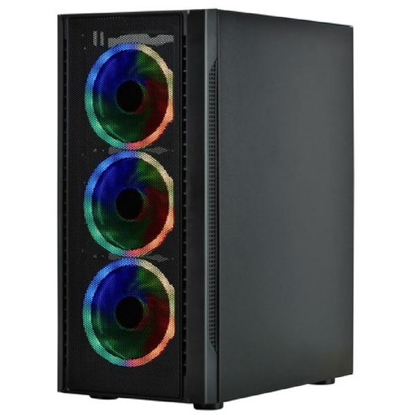 Computer Case Spire 7022 SPM7022GU3-4RGB-AC, MidT, ATX, Micro ATX, USB 3.0, USB 2.0, Black