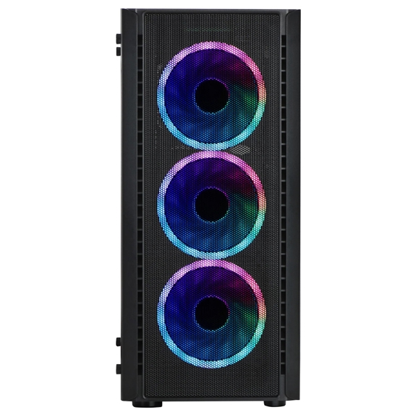 Computer Case Spire 7022 SPM7022GU3-4RGB-AC, MidT, ATX, Micro ATX, USB 3.0, USB 2.0, Black