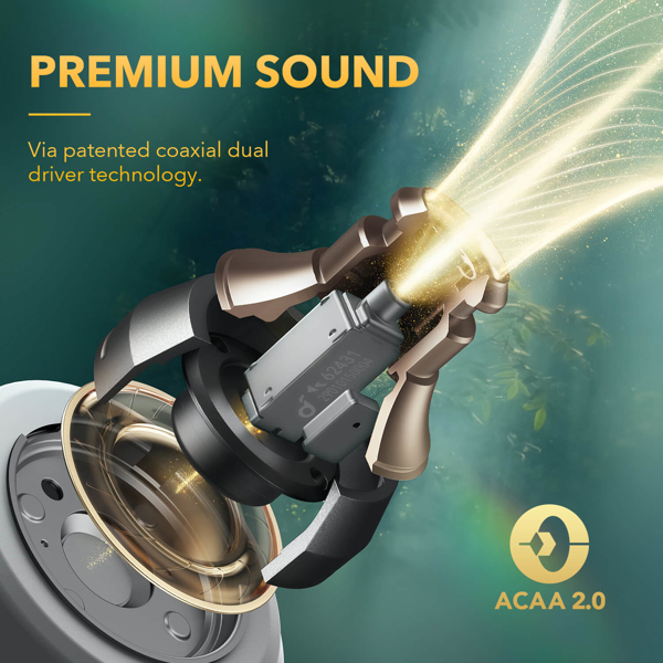 ყურსასმენი SoundCore A3952G21 Liberty 3 Pro, Earbuds, Wireless, Bluetooth, White