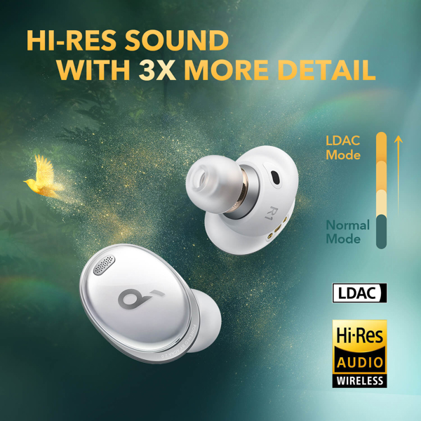 ყურსასმენი SoundCore A3952G21 Liberty 3 Pro, Earbuds, Wireless, Bluetooth, White