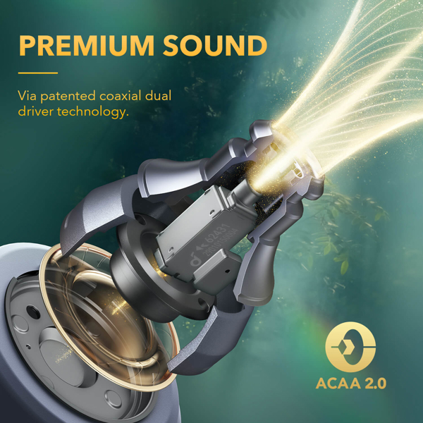 ყურსასმენი SoundCore A3952GQ1 Liberty 3 Pro, Earbuds, Wireless, Bluetooth, Purple