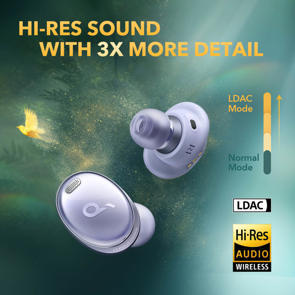 ყურსასმენი SoundCore A3952GQ1 Liberty 3 Pro, Earbuds, Wireless, Bluetooth, Purple