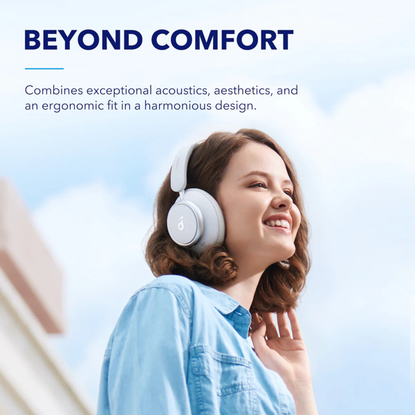 Headset SoundCore A3040G21 Space Q45, Wireless, Bluetooth, White
