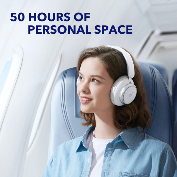 Headset SoundCore A3040G21 Space Q45, Wireless, Bluetooth, White