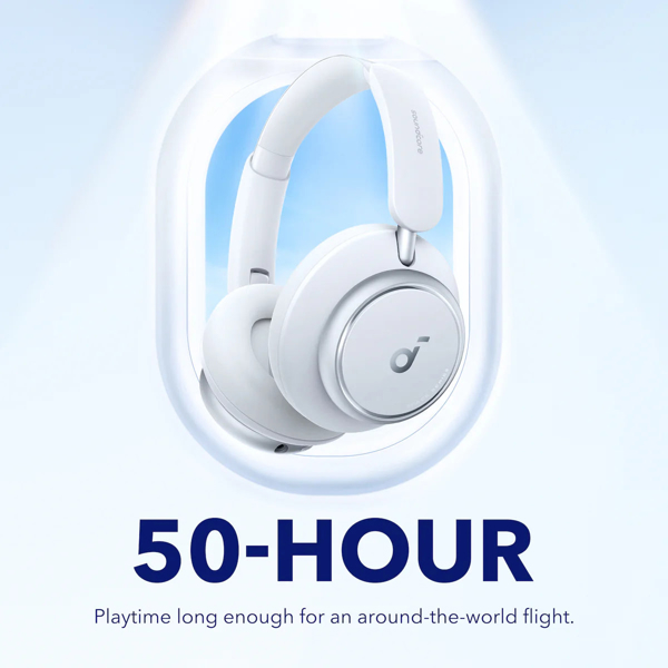Headset SoundCore A3040G21 Space Q45, Wireless, Bluetooth, White